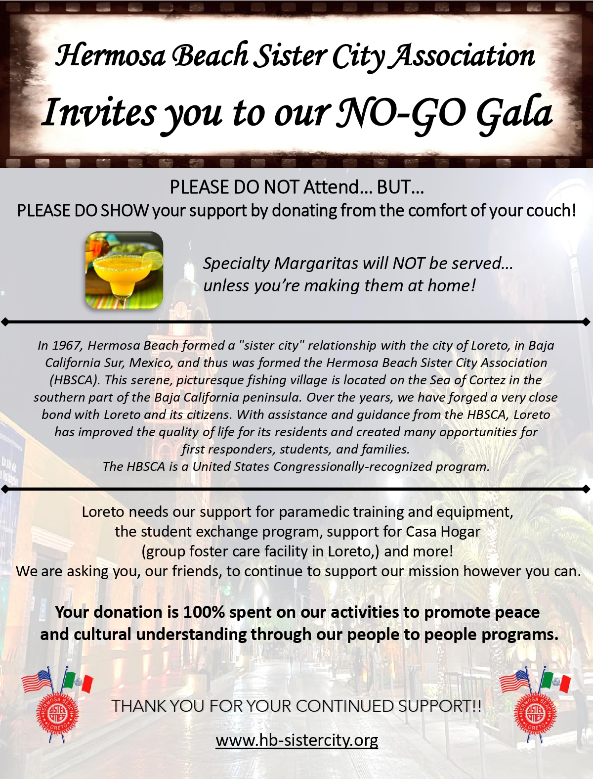 No-Go Gala Invitation